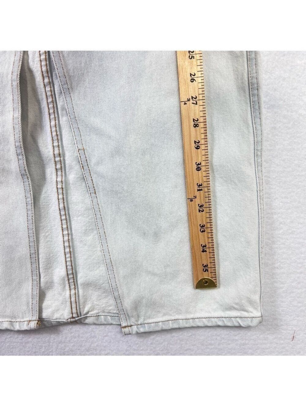 Industry Republic Clothing Maxi Skirt Women's Sz 8 Light Washed Denim Blue Long - Picture 6 of 9